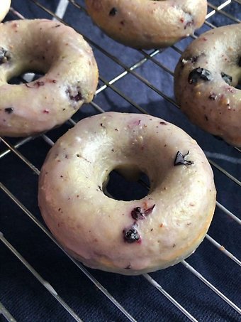 Blueberry Cake Donuts
