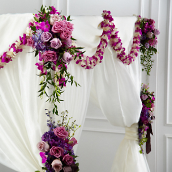 The Color & Light Chuppah Décor