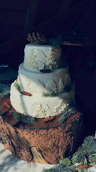 3 Tier Mountain Cake