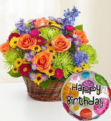 Beautiful Basket to Say Happy Birthday